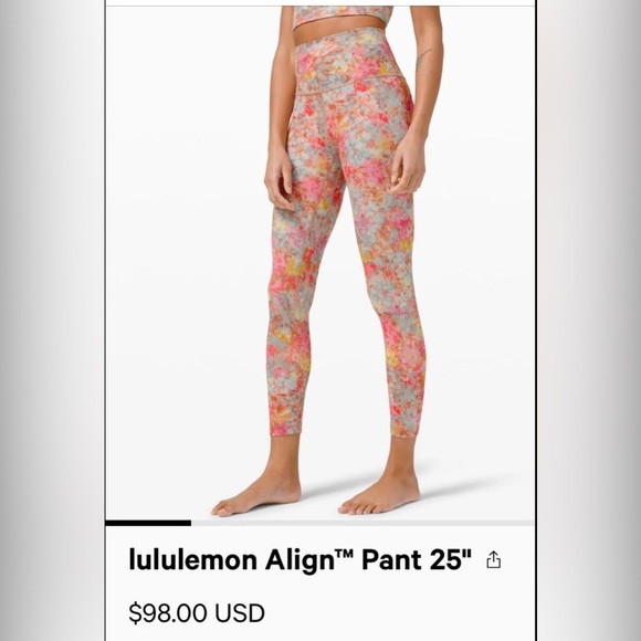 Beautiful Lululemon Align™ High-Rise Pant 28" Inflorescence NWT - Picture 3 of 8